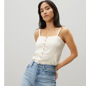 Everlane linen picnic top